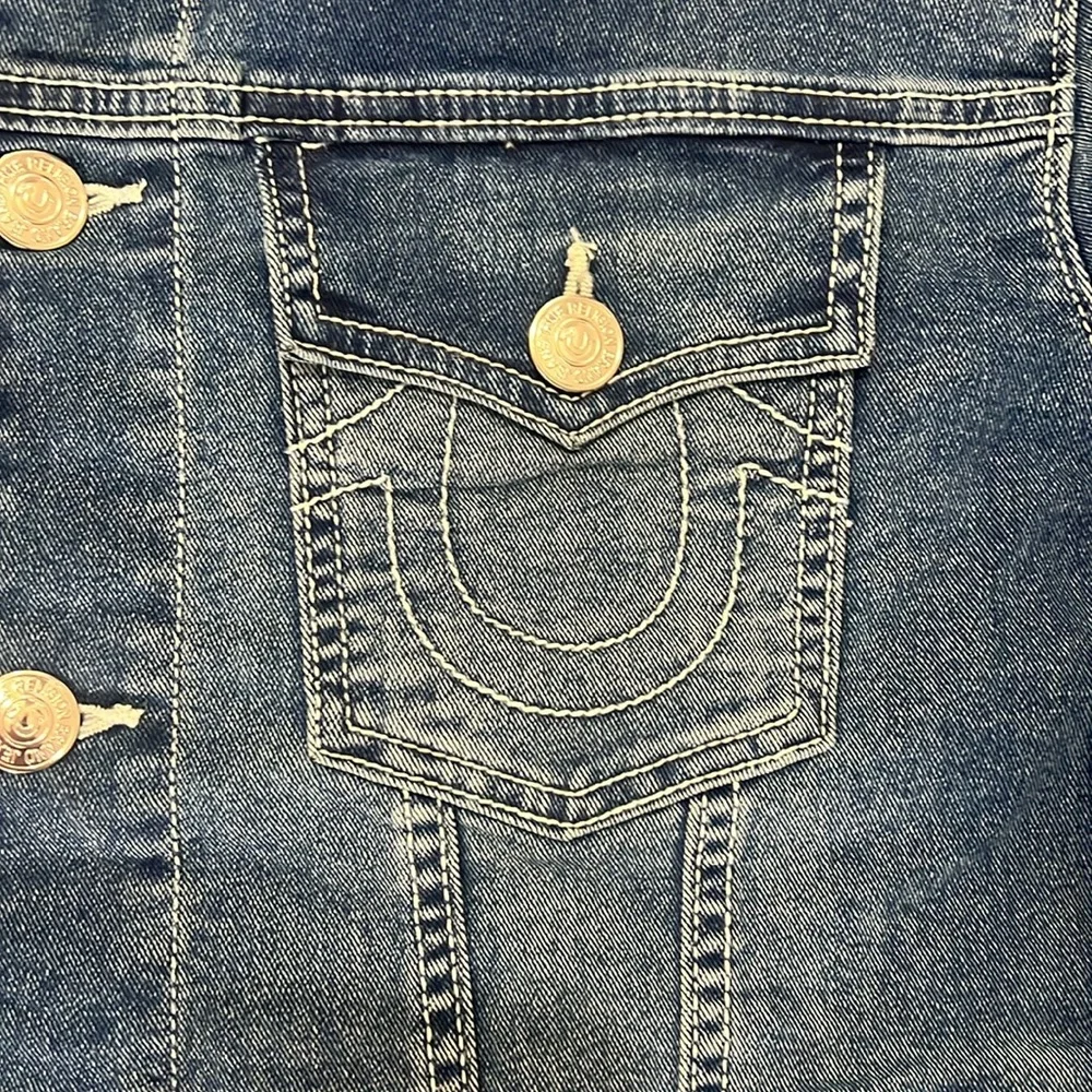 TRUE‎ RELIGION MEN’s CLASSIC DENIM JACKET SZ MEDIUM